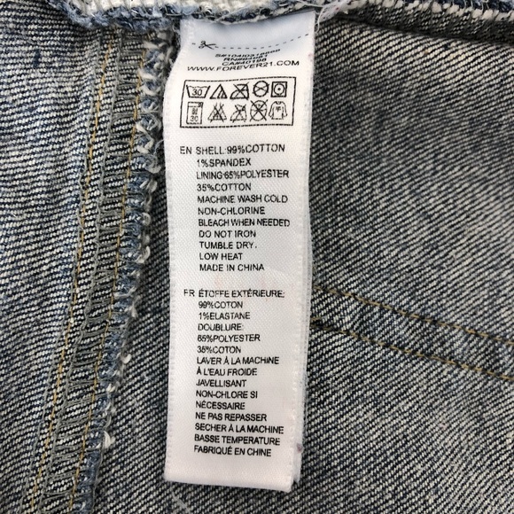 21 Denim Blue Jeans Shorts Size 28 - Picture 8 of 8